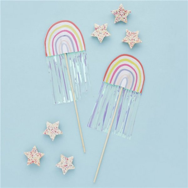 Zauberstäbe - Regenbogen - 5er-Pack Zauberstäbe - Regenbogen - 5er-Pack