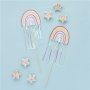 Zauberstbe - Regenbogen - 5er-Pack