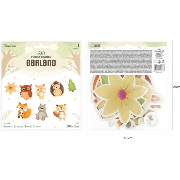 Girlande - Freunde des Waldes - 200 cm Girlande - Freunde des Waldes - 200 cm