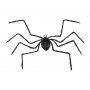 Groe Spinne - ca. 1 m - Schwarz