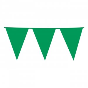 Wimpelkette, grün, 10 Meter Wimpelkette, grün, 10 Meter