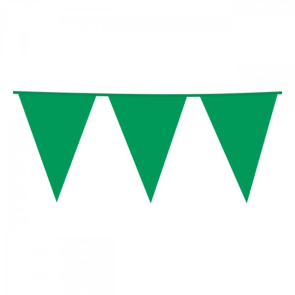 Wimpelkette, grün, 10 Meter Wimpelkette, grün, 10 Meter