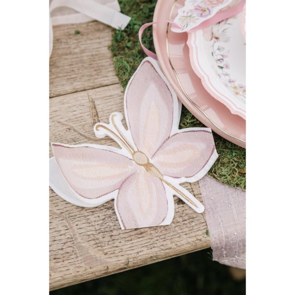 Servietten mit Prinzessinnenmotiv - Rosa - 10er-Packung