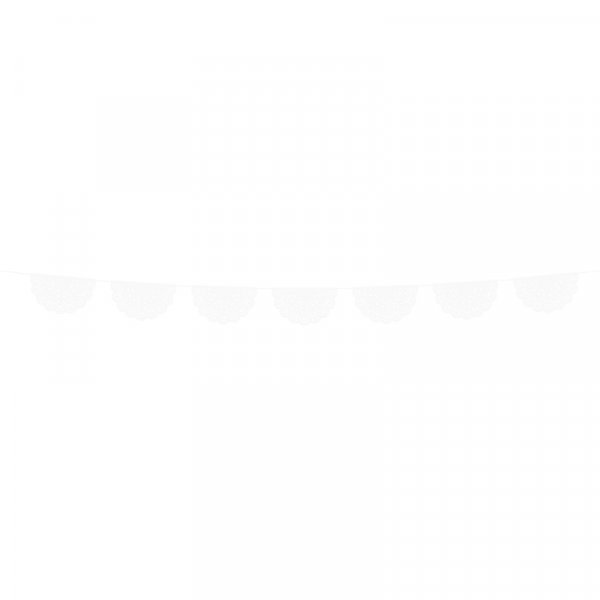 Girlande - Spitzenpapier - Weiß Girlande - Spitzenpapier - Weiß