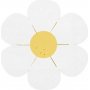 Servietten - Blume - Weiß/Gelb - 12er-Pack Servietten - Blume - Weiß/Gelb - 12er-Pack