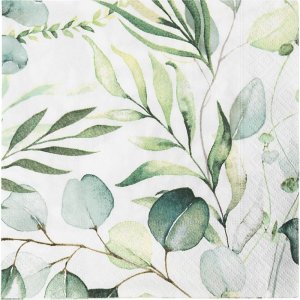 Servietten - Eukalyptus - 33 x 33 cm - 20er-Packung Servietten - Eukalyptus - 33 x 33 cm - 20er-Packung