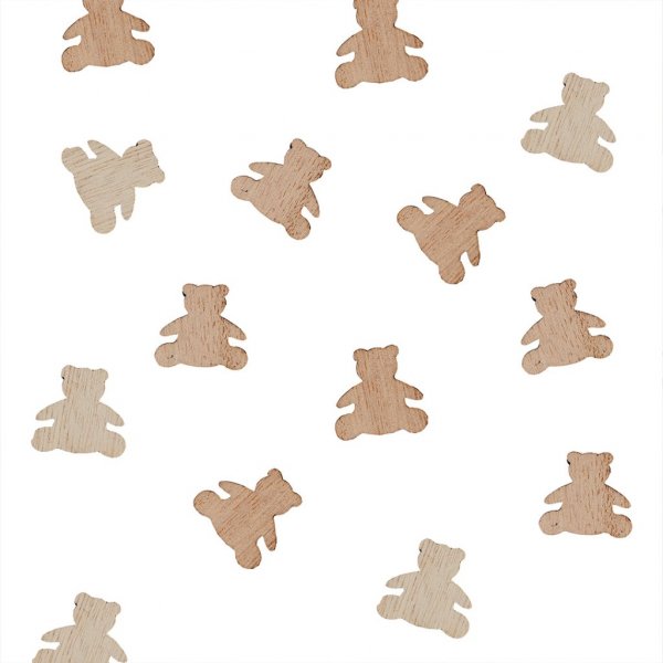 Konfetti - Holz - Teddybären Konfetti - Holz - Teddybären