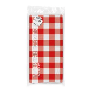 L�ufer - Stoff - Rot kariert - 28 cm x 5 m