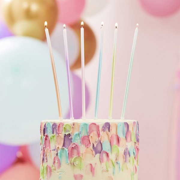 Lange Kuchenkerzen - Ombre - Mischen Sie es Lange Kuchenkerzen - Ombre - Mischen Sie es
