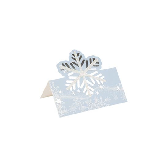 Platzkarten - Schneeflocken - Hellblau - 8er-Pack Platzkarten - Schneeflocken - Hellblau - 8er-Pack