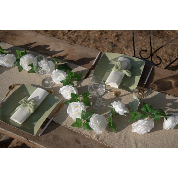 Blumenmeister-Girlande - Efeu/Rose - 1,8 m