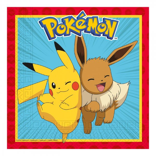 Pokémon-Servietten, 20er-Packung Pokémon-Servietten, 20er-Packung
