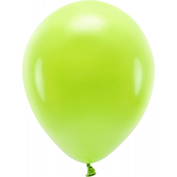 Einfarbige Luftballons - Eco 30 cm - Apfelgrn - 10er-Pack