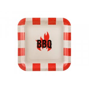 Pappteller - Grill - 6er-Pack - 26 cm