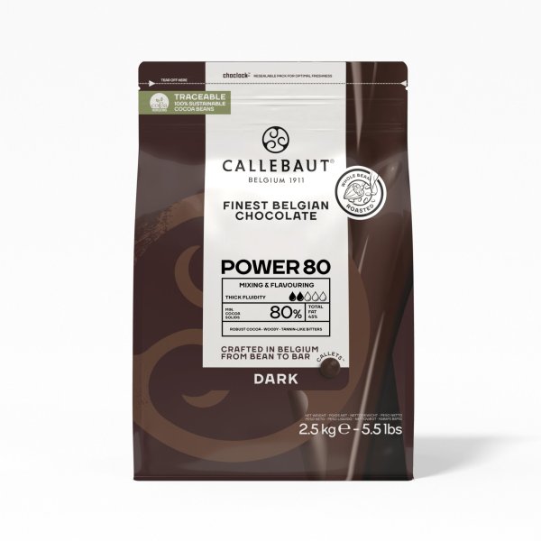 Schokolade - Power 80 - Callebaut - 2,5 kg Schokolade - Power 80 - Callebaut - 2,5 kg