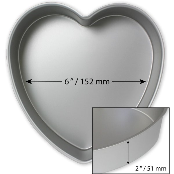 Herzförmige Backform - 15 cm Durchmesser, 5 cm hoch - PME Herzförmige Backform - 15 cm Durchmesser, 5 cm hoch - PME