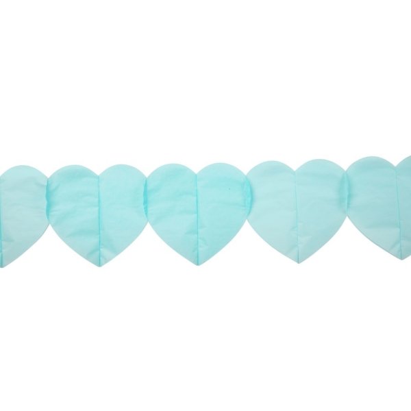 Girlande - Herzen - Hellblau - 6 m Girlande - Herzen - Hellblau - 6 m