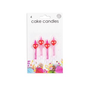 Kuchenkerzen - Herzen - 4er-Pack Kuchenkerzen - Herzen - 4er-Pack