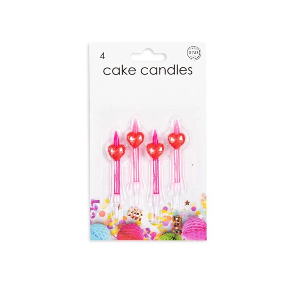Kuchenkerzen - Herzen - 4er-Pack Kuchenkerzen - Herzen - 4er-Pack