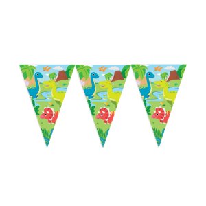 Flaggengirlande - Dinosaurier - 20 x 30 cm Flaggen - 10 m Flaggengirlande - Dinosaurier - 20 x 30 cm Flaggen - 10 m