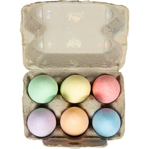 Straenmalstifte - Eier - Pastellfarben - 6er-Pack