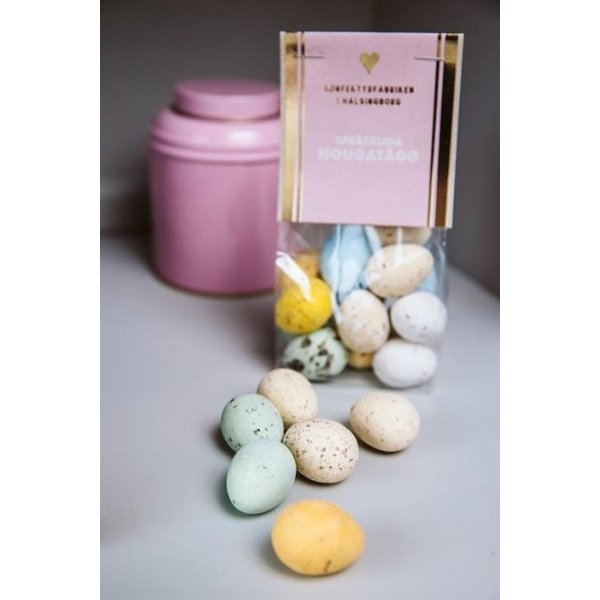Gesprenkelte Nougat-Eier - 150 g