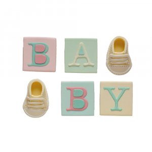 Zuckerdekorationen - Baby - Mix - 6 St�ck