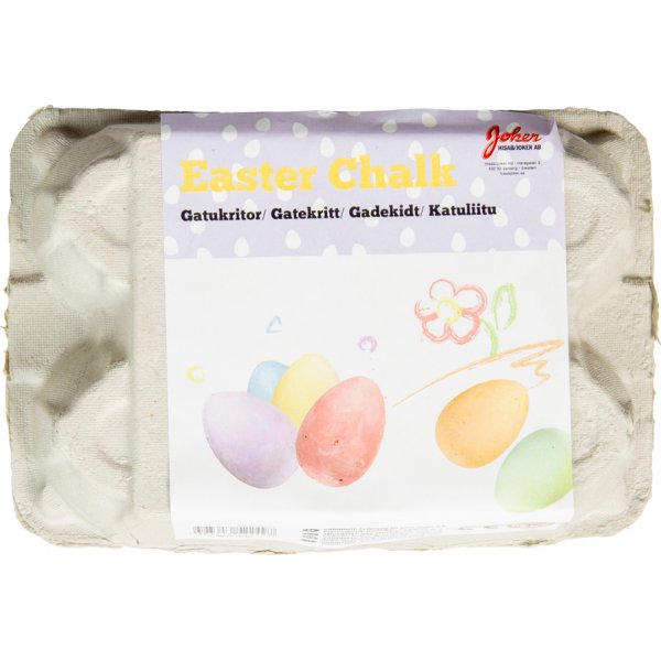 Straenmalstifte - Eier - Pastellfarben - 6er-Pack