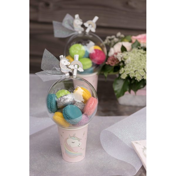 Pappbecher Einhorn - 10er-Pack