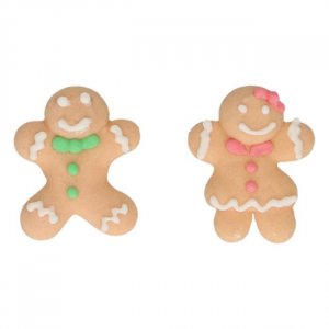 Zuckerdekoration - Lebkuchenmänner - 12er-Pack Zuckerdekoration - Lebkuchenmänner - 12er-Pack