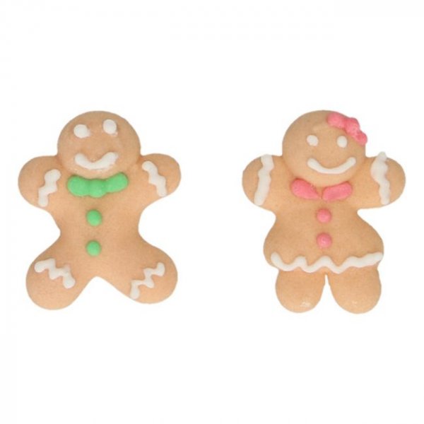 Zuckerdekoration - Lebkuchenmänner - 12er-Pack Zuckerdekoration - Lebkuchenmänner - 12er-Pack