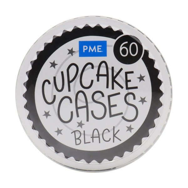 Muffinformen - PME - Schwarz - 60er-Pack
