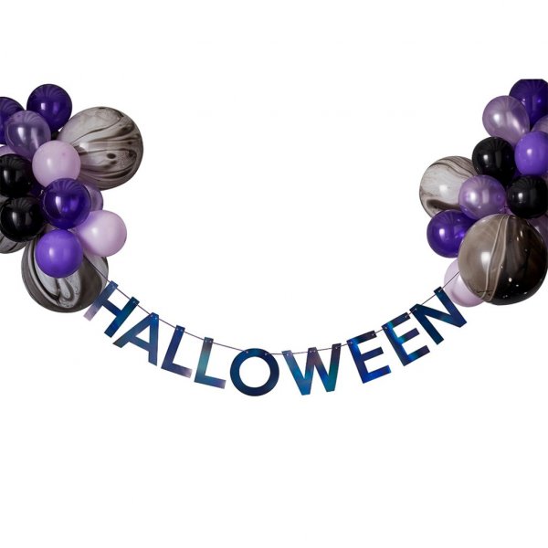 Girlande mit Luftballons - Halloween - Let's get Batty Girlande mit Luftballons - Halloween - Let's get Batty