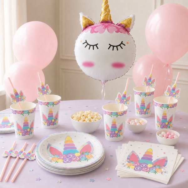 Einhorn-Party-Paket - 6 Personen