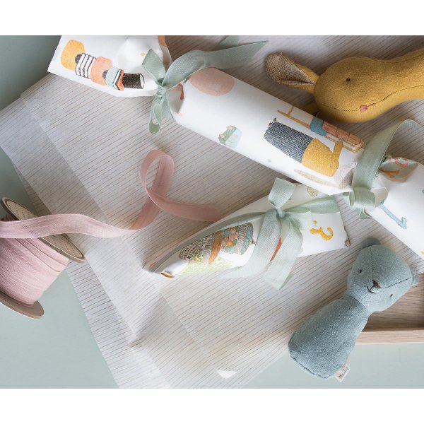 Geschenkpapier - Maileg - Geburtstagshaschen - 55 cm x 10 m