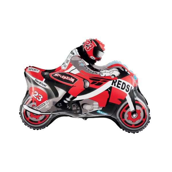 Folienballon - Racing - Motorrad - 66x53 cm