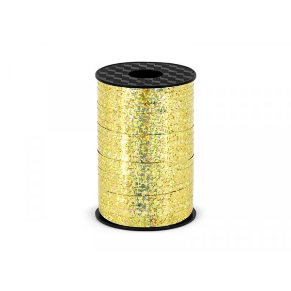 Geschenkschnur/Ballonschnur - Holografisch Gold - 225 m Geschenkschnur/Ballonschnur - Holografisch Gold - 225 m
