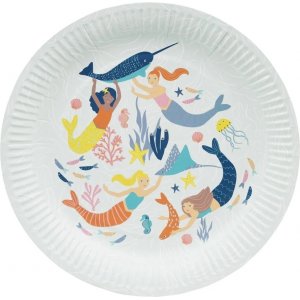 Pappteller - Mermaid Waves - 8er-Pack Pappteller - Mermaid Waves - 8er-Pack