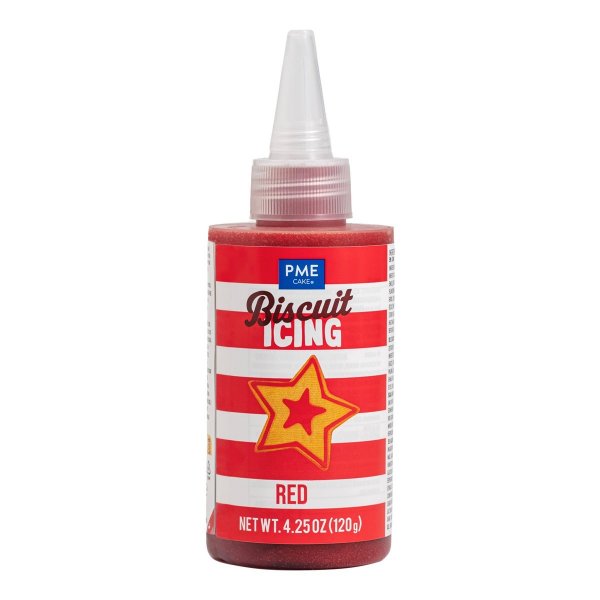 Fertige Zuckerglasur/Keksglasur - Rot - PME - 120 g Fertige Zuckerglasur/Keksglasur - Rot - PME - 120 g