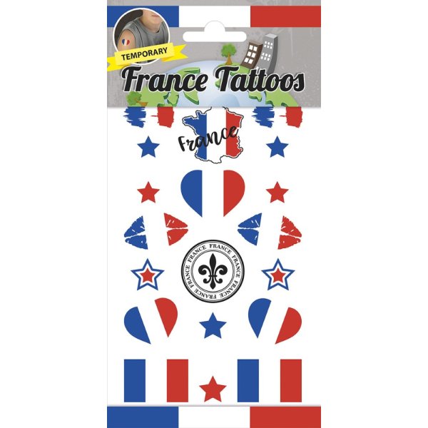 Tattoos - Frankreich - 6er-Pack Tattoos - Frankreich - 6er-Pack