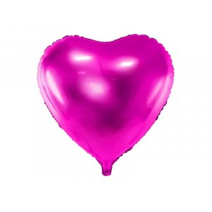 Folienballon - Herz, dunkelrosa - 45 cm Folienballon - Herz, dunkelrosa - 45 cm