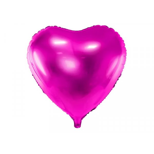 Folienballon - Herz, dunkelrosa - 45 cm Folienballon - Herz, dunkelrosa - 45 cm