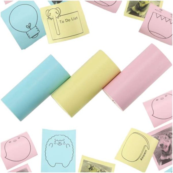 Thermopapierrollen, farbig, 5,7 cm x 3 m, 3er-Pack - BPA-frei Thermopapierrollen, farbig, 5,7 cm x 3 m, 3er-Pack - BPA-frei