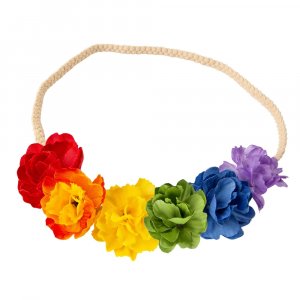 Haarband - Regenbogenblumen Haarband - Regenbogenblumen