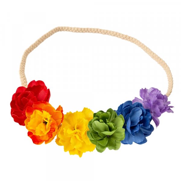 Haarband - Regenbogenblumen Haarband - Regenbogenblumen