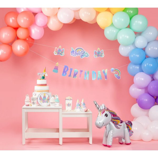 Pappbecher - Blumen-Einhorn - 6er-Pack Pappbecher - Blumen-Einhorn - 6er-Pack