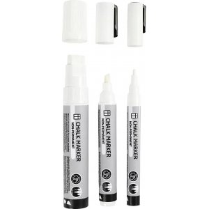 Kreidemarker - Weiß - 3er-Pack Kreidemarker - Weiß - 3er-Pack