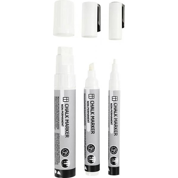 Kreidemarker - Weiß - 3er-Pack Kreidemarker - Weiß - 3er-Pack