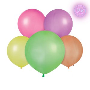Latexballons - Neon Mix - UV Glow - 48 cm Latexballons - Neon Mix - UV Glow - 48 cm