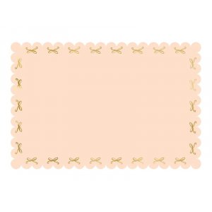Tischdecke - Papier - Rosa mit goldenen Rosetten - 180 x 120 cm Tischdecke - Papier - Rosa mit goldenen Rosetten - 180 x 120 cm